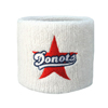 Schweissband Handgelenkband mit Stick Logo DONUTS