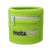 Schweissband mit Tasche und Reissverschluss und Stick Logo META COUNT